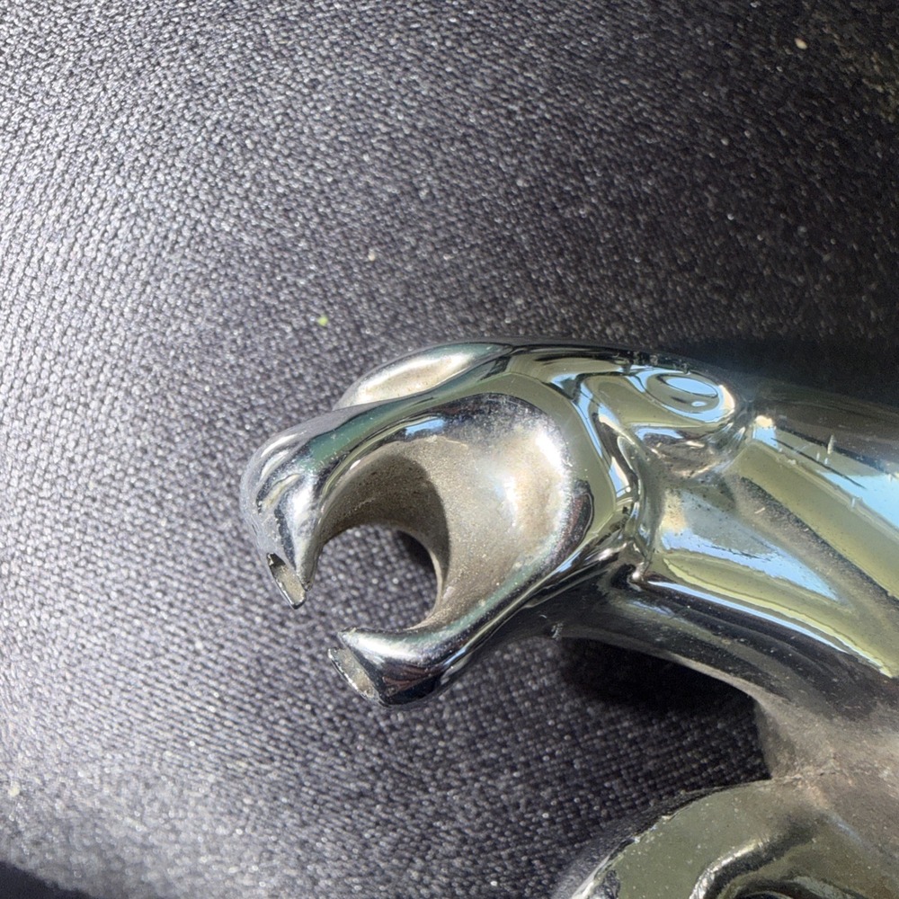 Vintage Leaping Jaguar Leaper Chrome Mascot Hood Ornament Emblem 6" - Picture 9 of 14